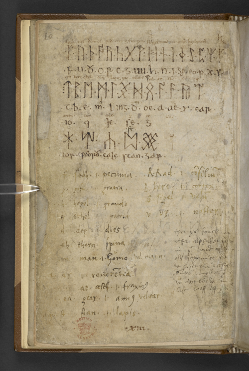 Runes copied in the 10th century